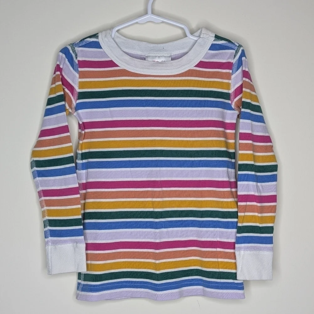 Hanna Andersson Rainbow Long PJ Pajama Set 100 4